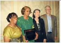 Bettie Durrah receiving the Edler Hawkins Award.