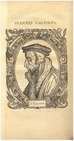 Portrait of John Calvin.