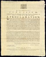 John Penn proclamation to Delaware and Shawanese Indians, 1764.