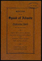 Synod of Atlantic minutes, 1952.