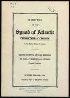 Synod of Atlantic minutes, 1956.