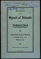 Synod of Atlantic minutes, 1938.