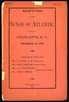 Synod of Atlantic minutes, 1879.
