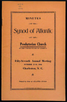 Synod of Atlantic minutes, 1926.