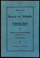 Synod of Atlantic minutes, 1931.