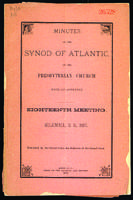 Synod of Atlantic minutes, 1887.