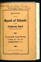 Synod of Atlantic minutes, 1945.