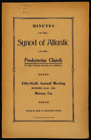 Synod of Atlantic minutes, 1925.