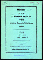 Synod of Catawba minutes, 1927.