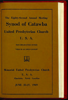 Synod of Catawba minutes, 1969.
