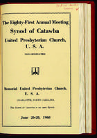 Synod of Catawba minutes, 1968.