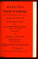 Synod of Catawba minutes, 1972.