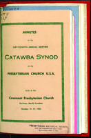 Synod of Catawba minutes, 1955.