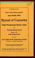 Synod of Catawba minutes, 1970.