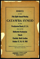Synod of Catawba minutes, 1945.