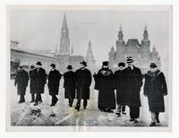 American churchmen sight-seeing in Moscow.
