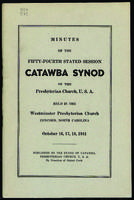 Synod of Catawba minutes, 1941.