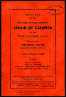 Synod of Catawba minutes, 1937.