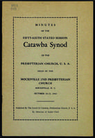 Synod of Catawba minutes, 1943.