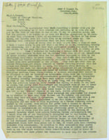 Letter from William M. Baird, Jr. to Dr. J.L. Hopper.