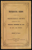 A Thanksgiving sermon preached in the Presbyterian Church, Greeneville, Tenn.