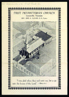 First Presbyterian Church, Greeneville, Tenn. church bulletin, 1944.