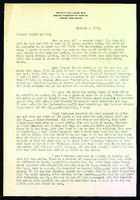 Edith Millican correspondence to her parents, Aimee and Frank Millican, 1953 to 1955.