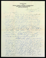 Edith Millican correspondence to her parents, Aimee and Frank Millican, 1940 to 1942.