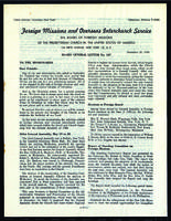 Board of Foreign Missions General Letter, December 1949.