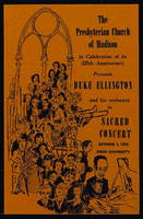 Presbyterian Church of Madison, NJ, anniversary celebration concert program.