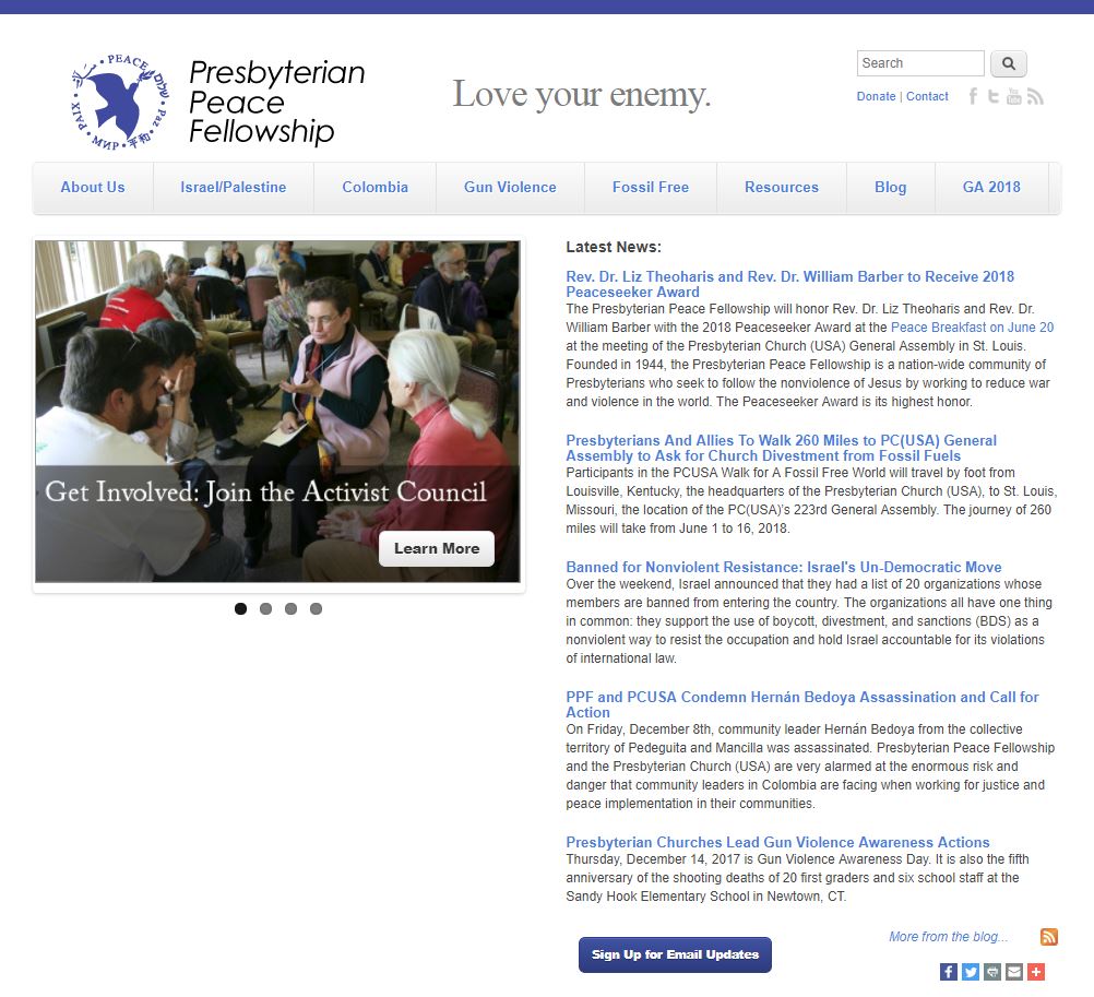 Presbyterian Peace Fellowship.