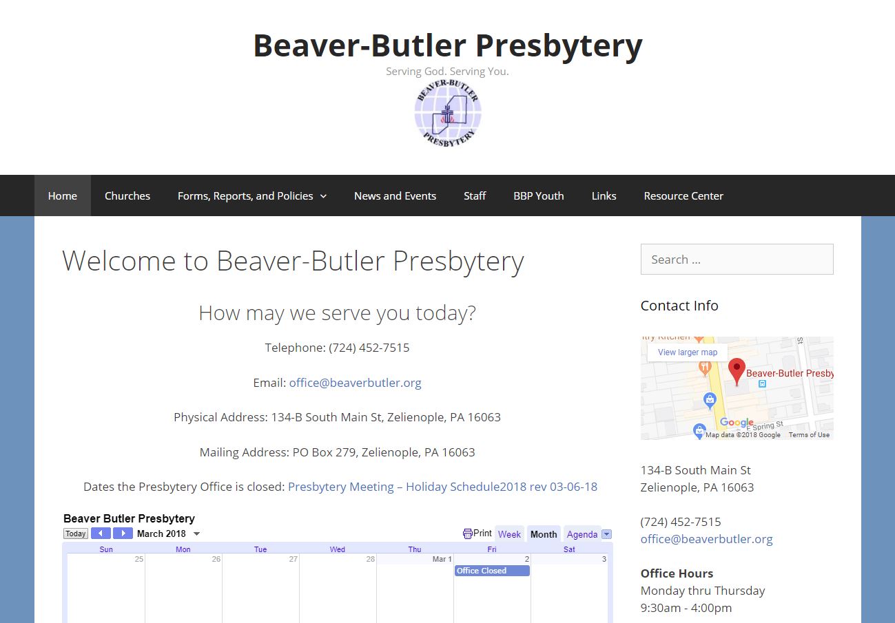 Beaver-Butler Presbytery.