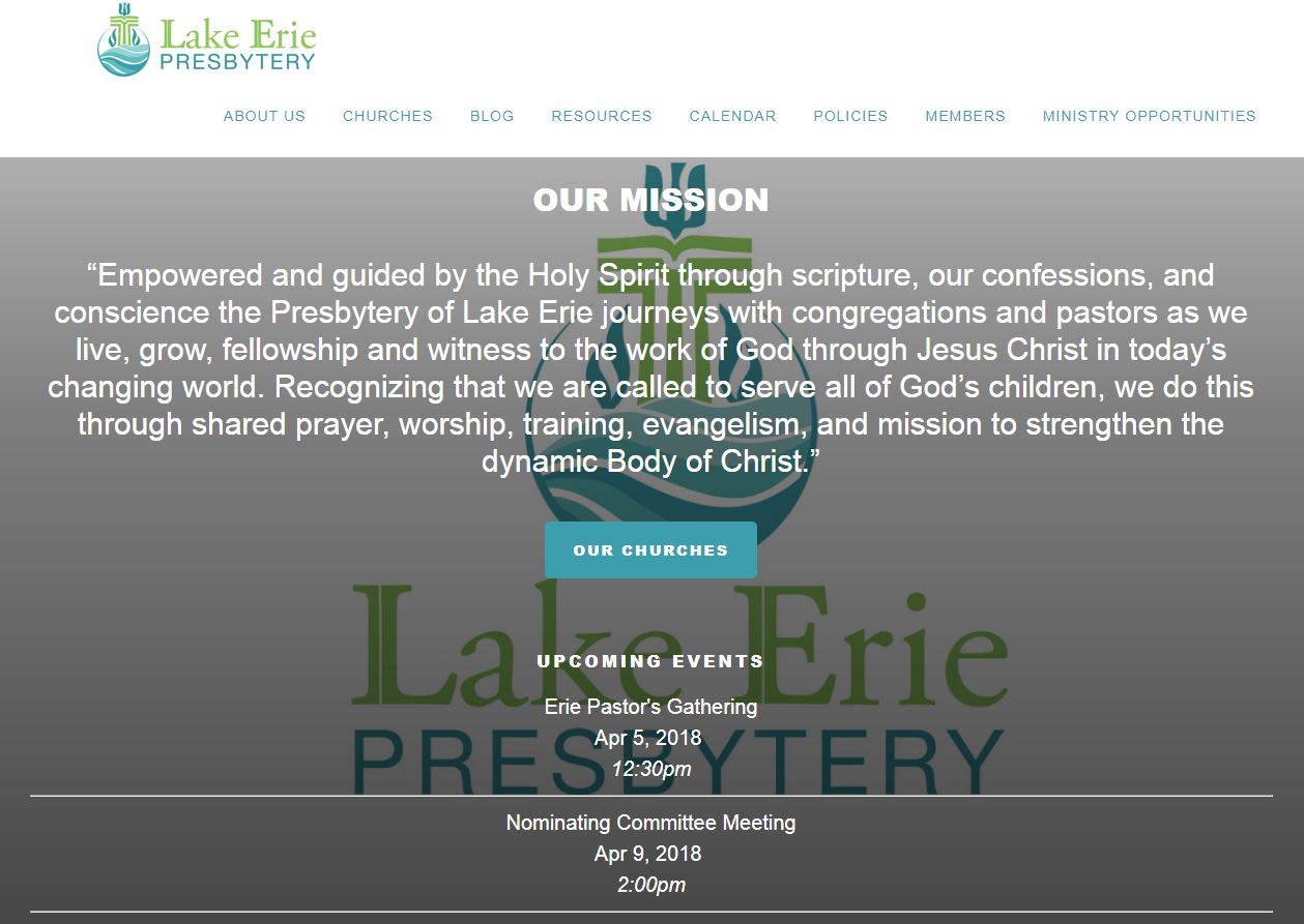 Presbytery of Lake Erie.