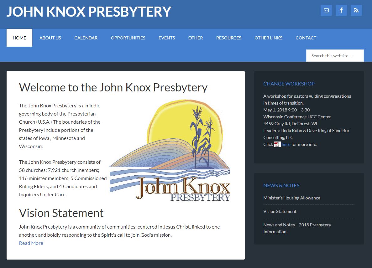 John Knox Presbytery.