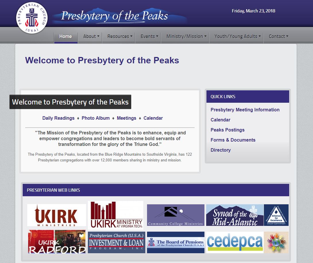 Presbytery of the Peaks.