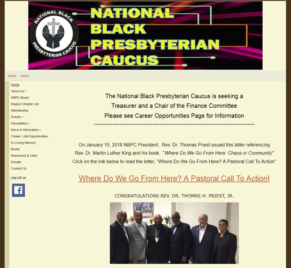 National Black Presbyterian Caucus (NBPC).