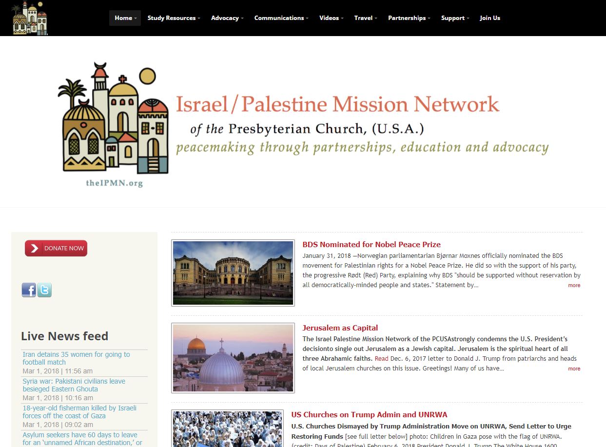 Israel/Palestine Mission Network.