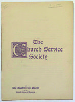 Church Service Society Constitution, ca. 1897.