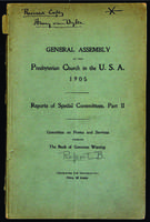 Reports of Special Committees to the General Assembly, 1905.