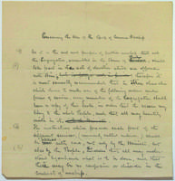 Orders of services manuscript, undated.