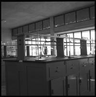 Empty science classroom.
