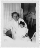Betty Attencio with patient.