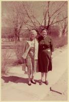 Edith Millican and Muriel Lester at Embudo Presbyterian Hospital, 1956.