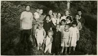 Edith Millican with other missionaries and children, Chenzhou, China, 1947.