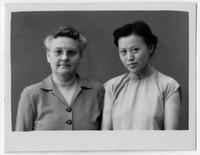 Lucinda Girnhardt and colleague during the war, Hengyang.