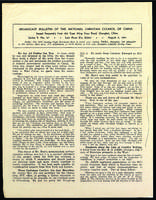 Broadcast Bulletin of the National Christian Council of China, August 4, 1941.