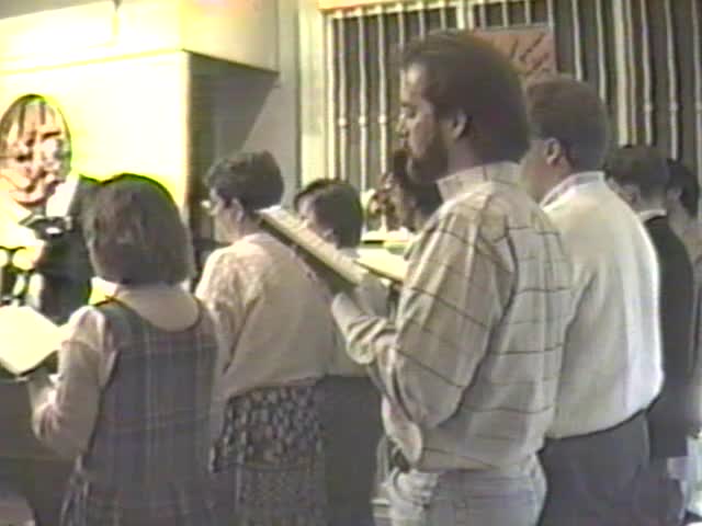 Memorial service for Rachel Henderlite, 1991.
