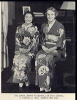 Rachel Henderlite and Grace Mizuno at Kinjo College in Japan.