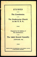 Studies of the constitution of the Presbyterian Church in the U.S.A.: