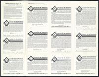Mission promotion packet 1986 reproduction sheet.